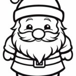 10 Free Printable Santa Coloring Pages For Kids Kidscoloring