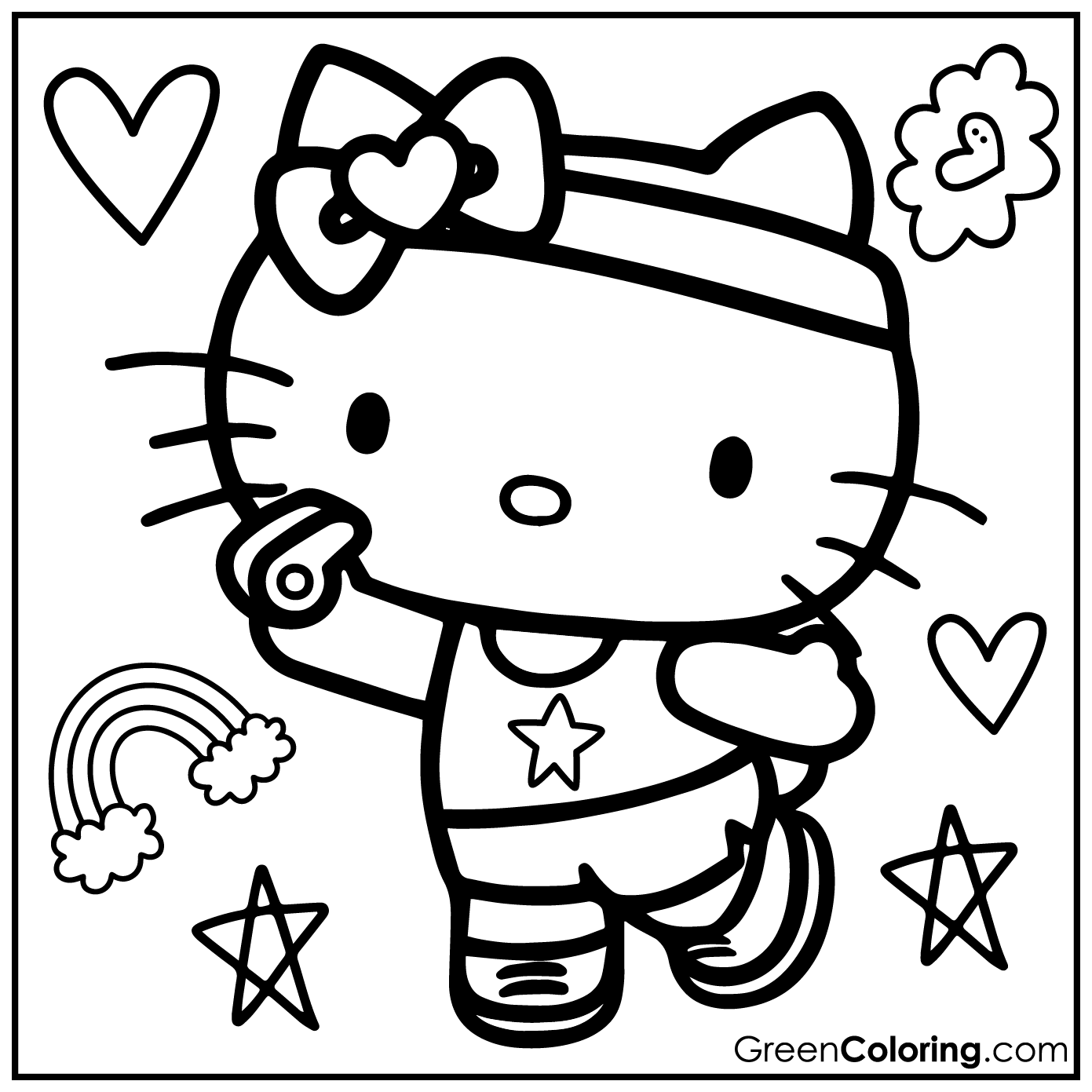 10 Hello Kitty Coloring Pages Download Free Printable PDF 