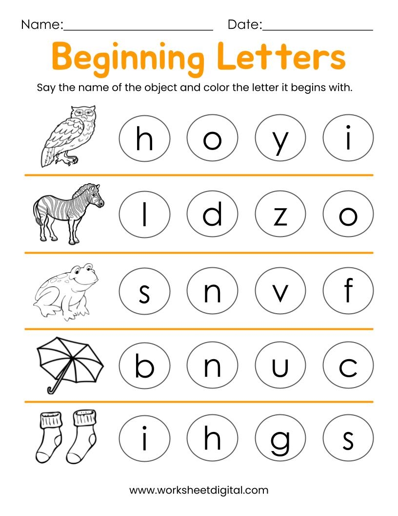kindergarten worksheets printable free
