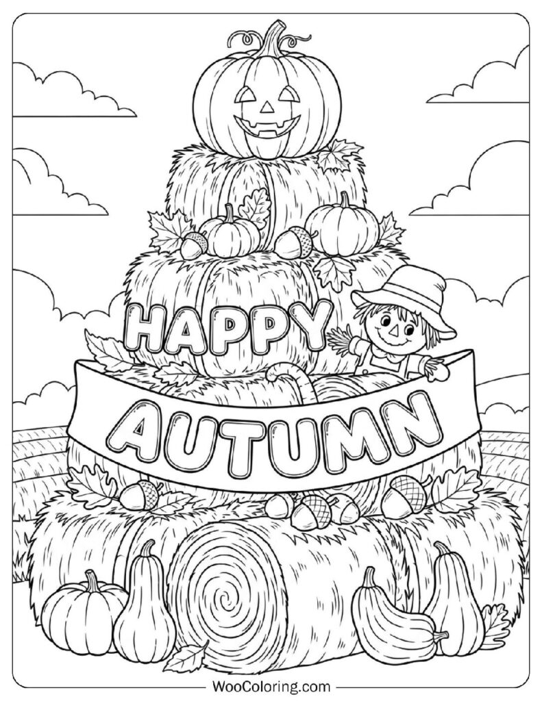 printable autumn coloring