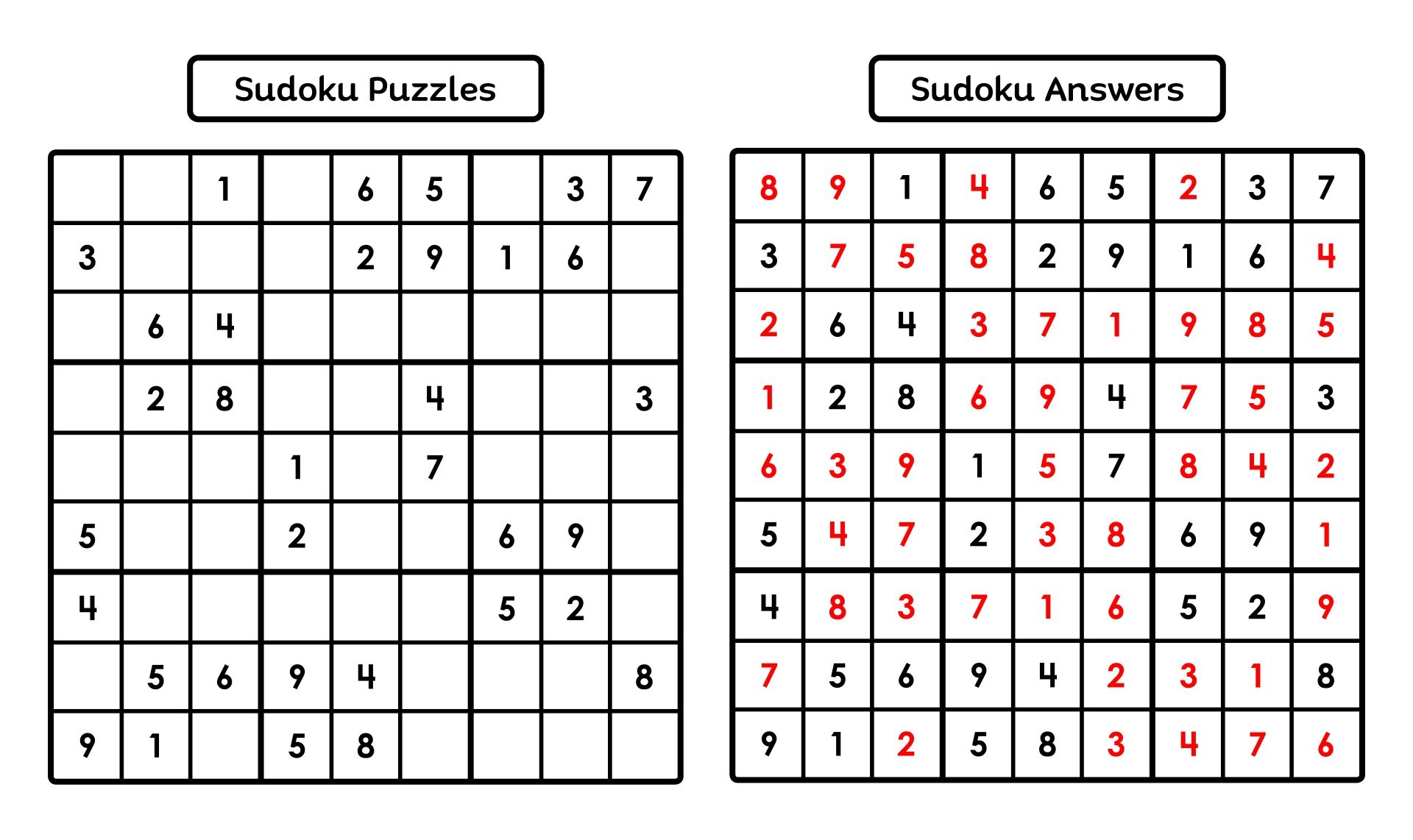 printable sudoku with solutions