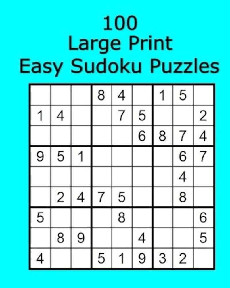 easy sudoku printable