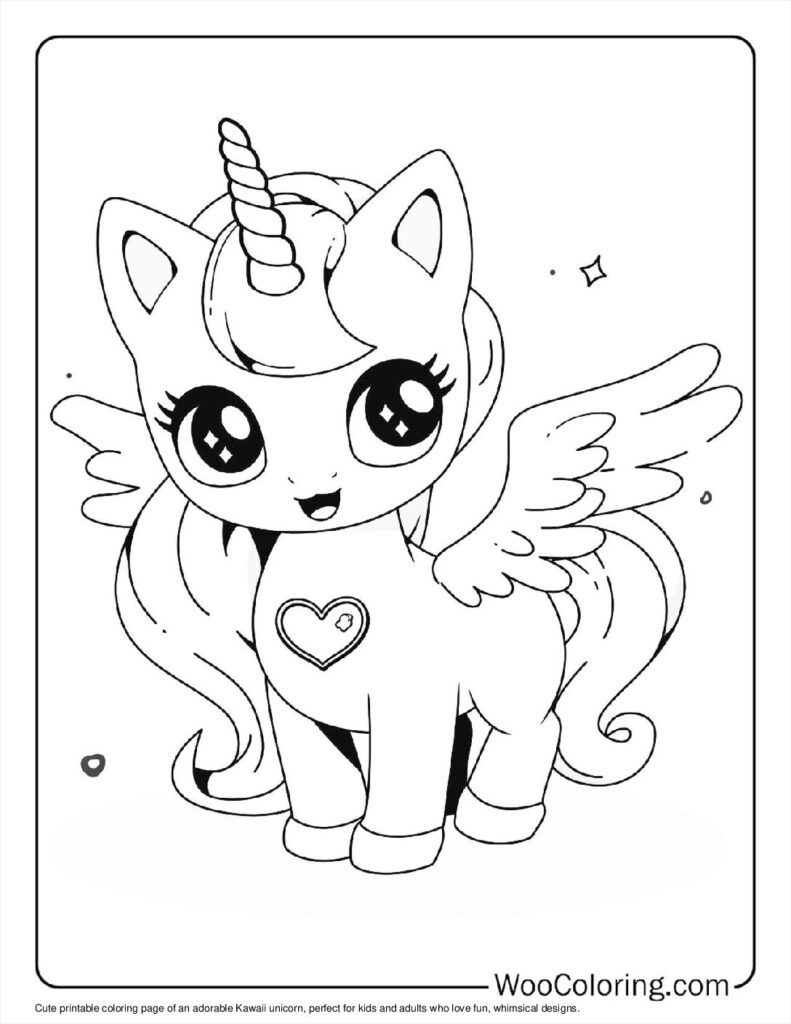 unicorn printable coloring pages