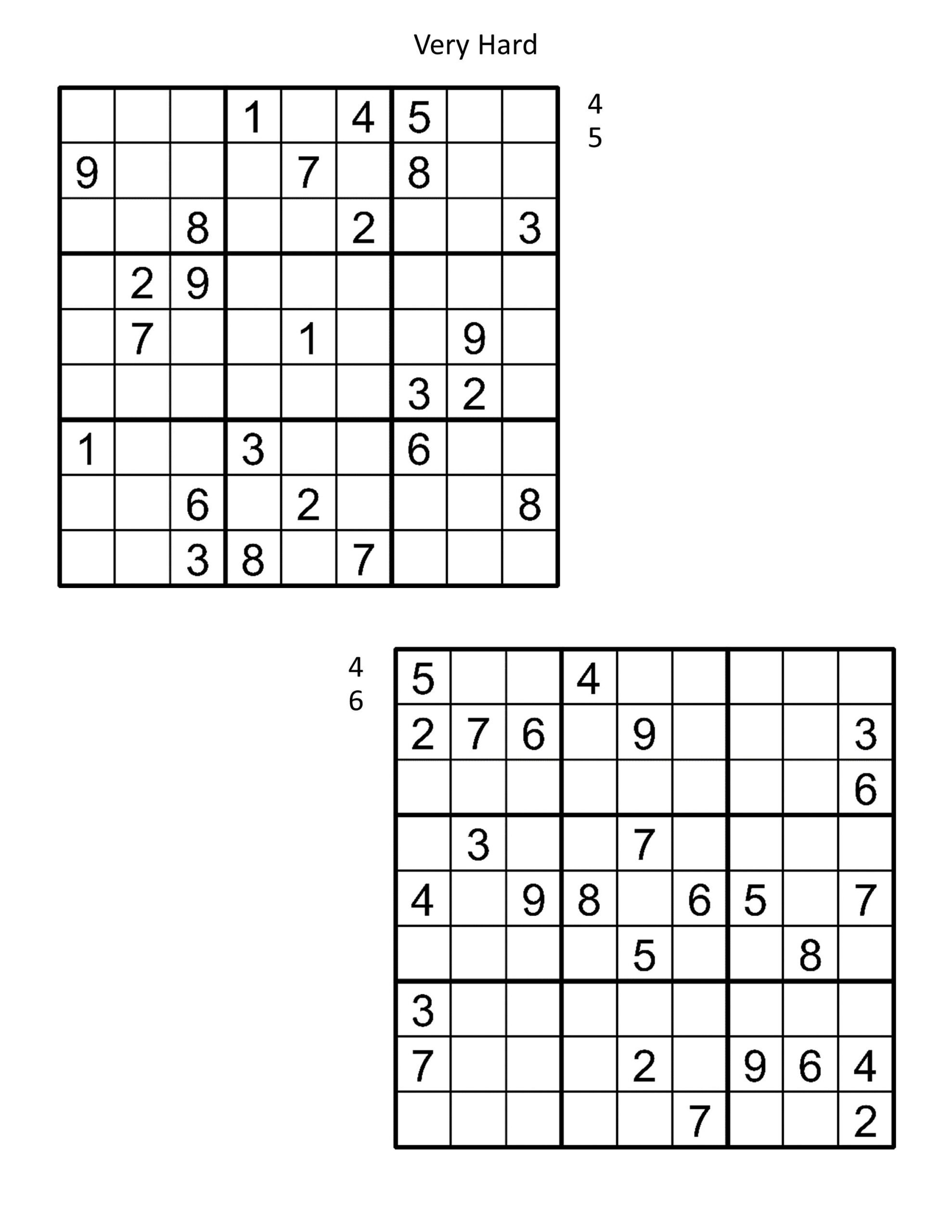 sudoku difficult printable