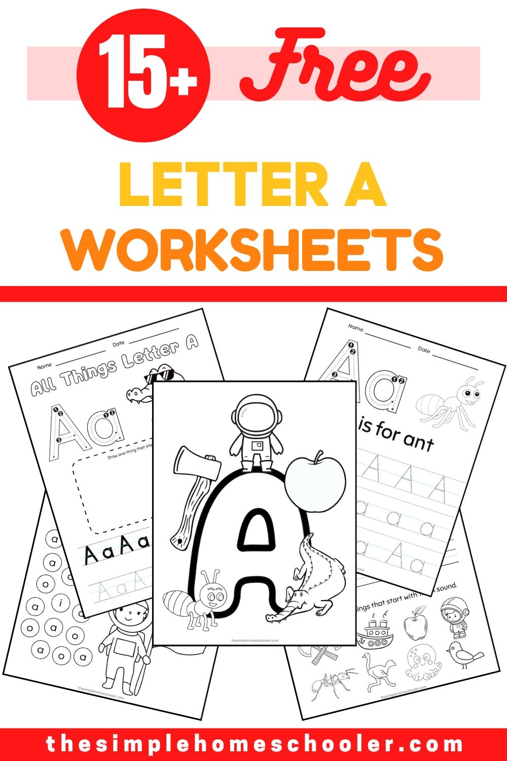 letter a worksheets free printables