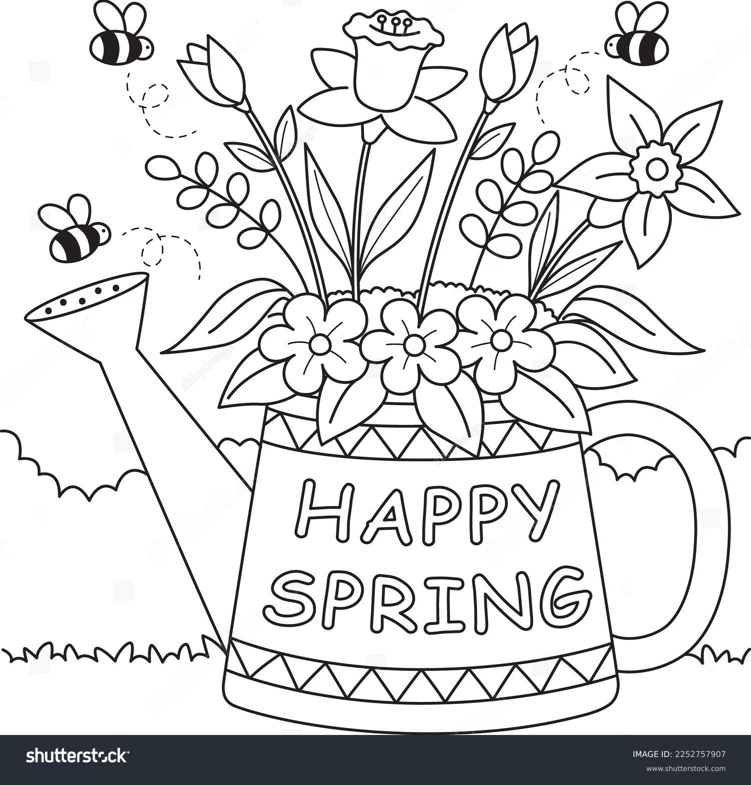 free printable coloring pages spring