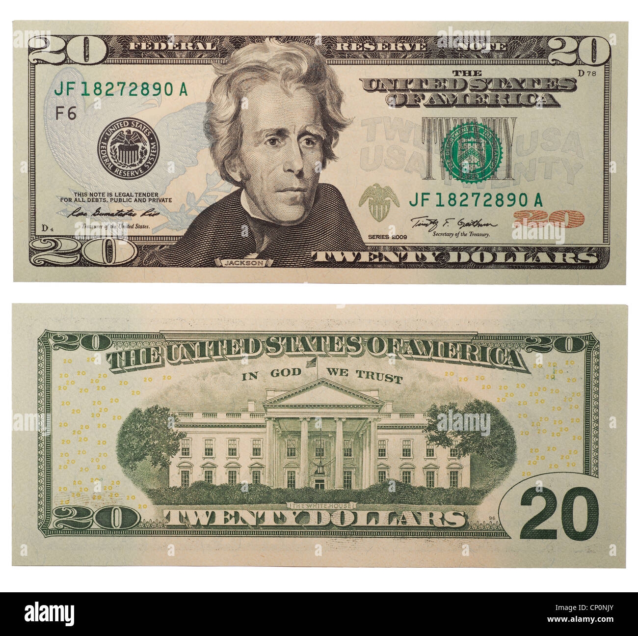 20 Dollar Bill Front And Back Hi res Stock Photography And Images Alamy