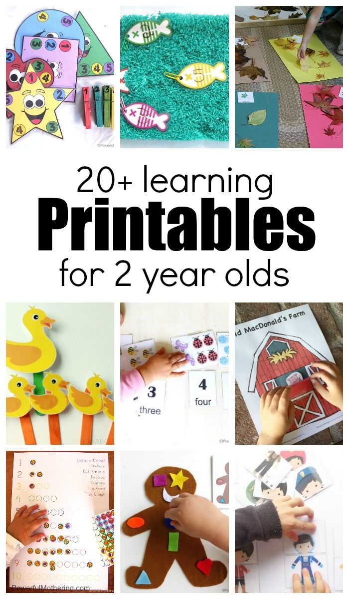 printable activities for 2 year olds