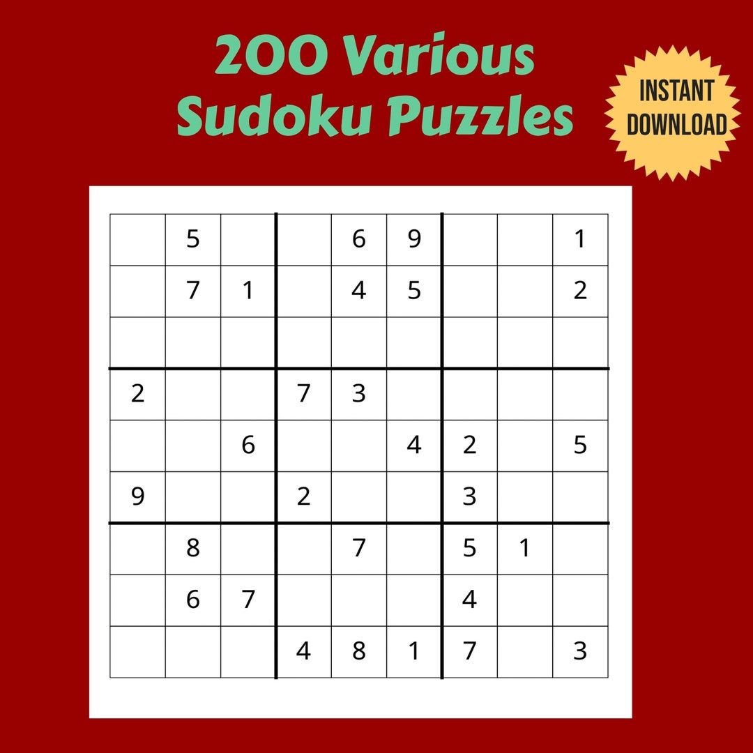 printable easy sudoku puzzles for free