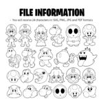 24 Super Mario Printable Coloring Pages A4 Coloring Book For Kids Coloring Pages PDF Printable Coloring Pages Super Mario Gaming Bundle Etsy