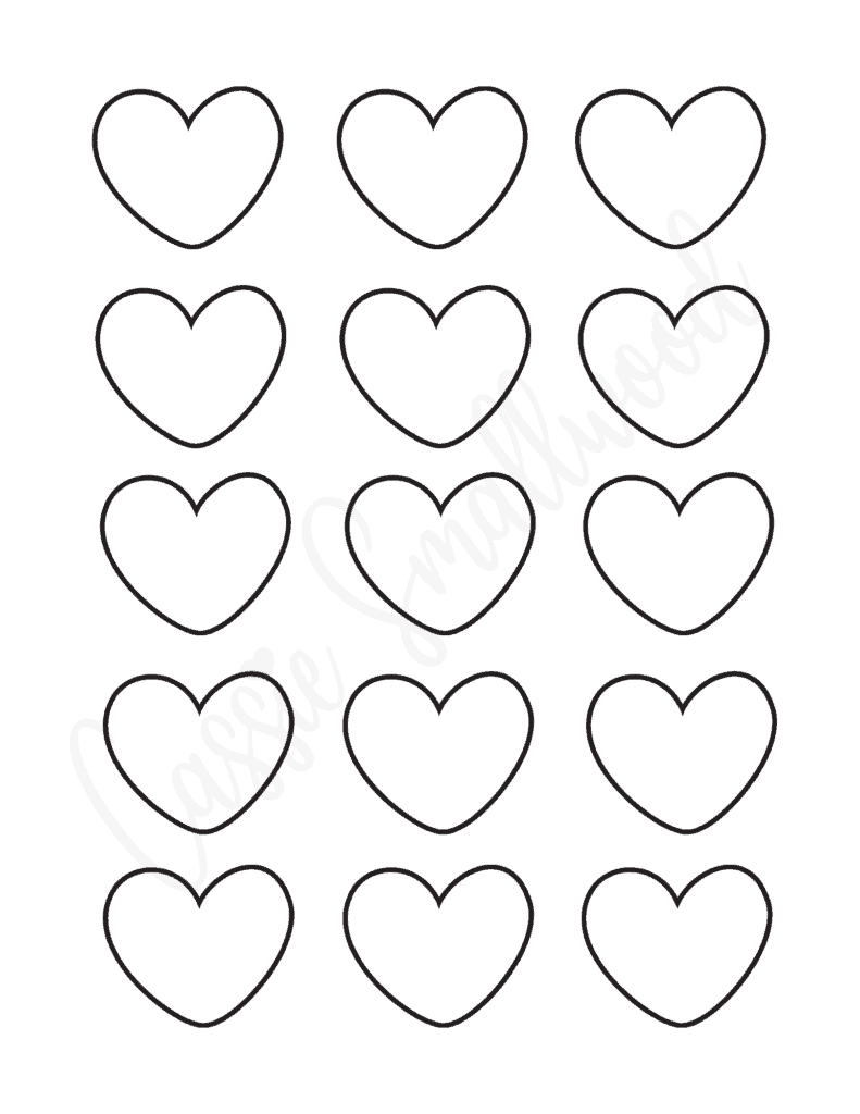 heart shape printable