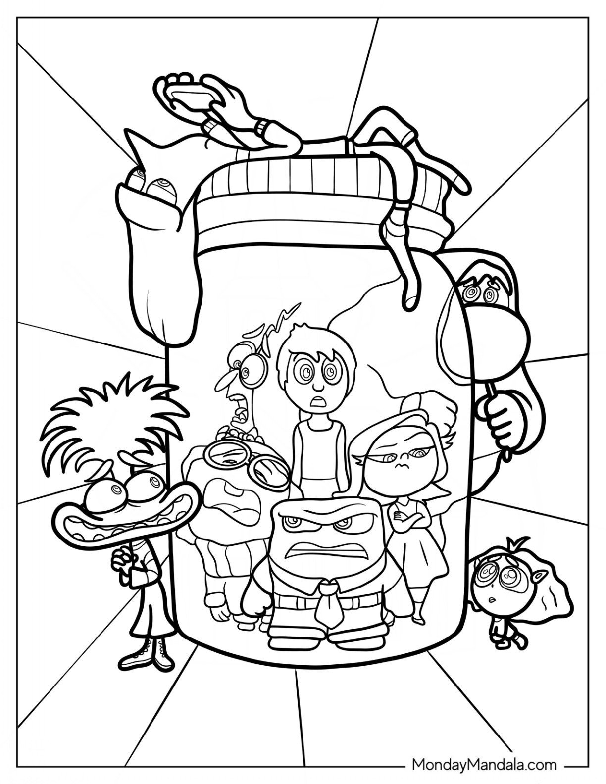 inside out 2 coloring pages printable