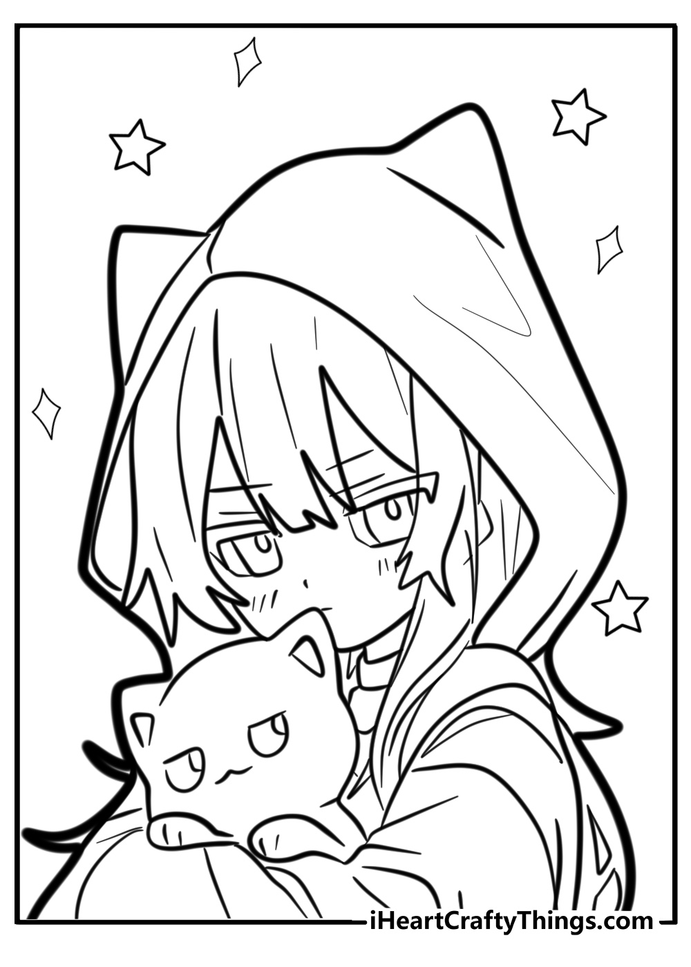 printable anime coloring sheets