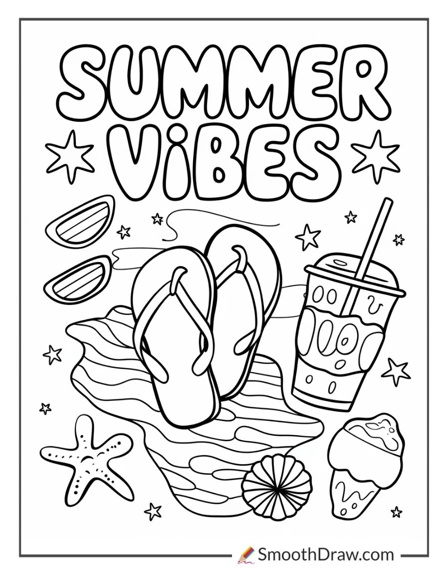 summer printable coloring summer printable coloring