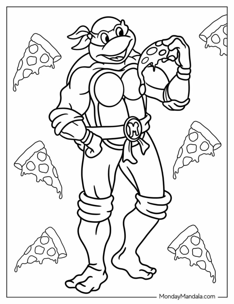 30 Ninja Turtles Coloring Pages Free PDF Printables