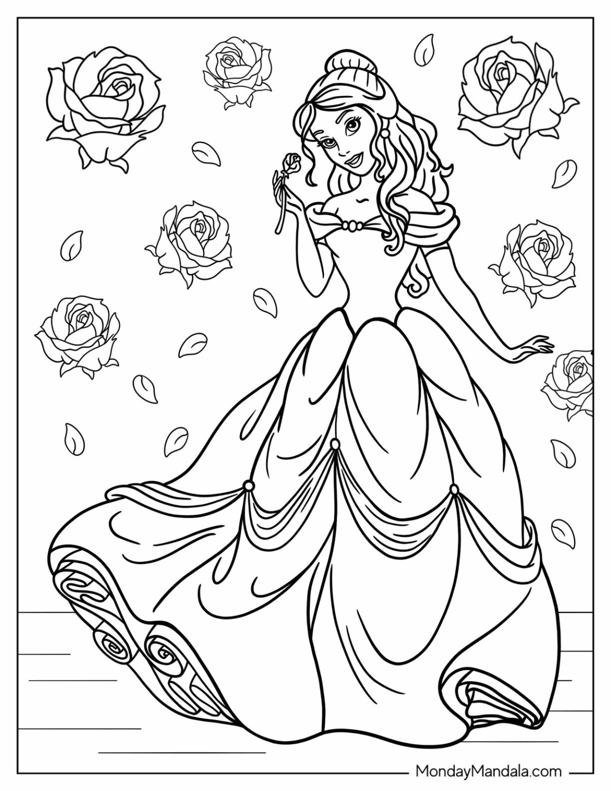 printable princess coloring pictures