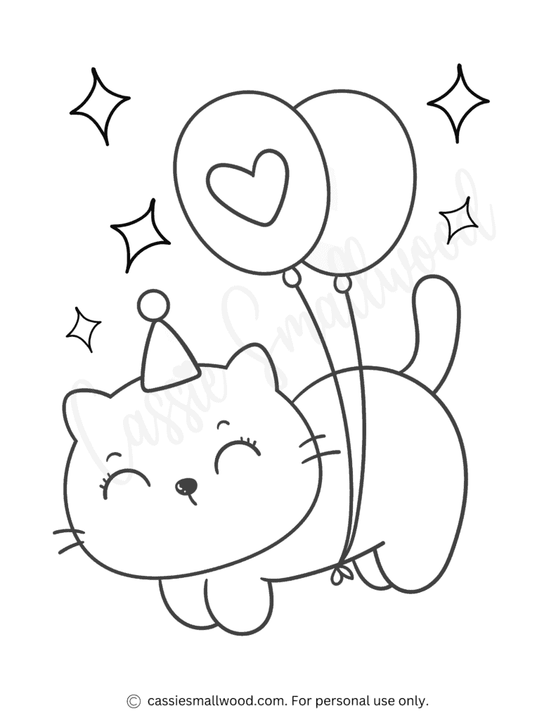 printable coloring pages of cats