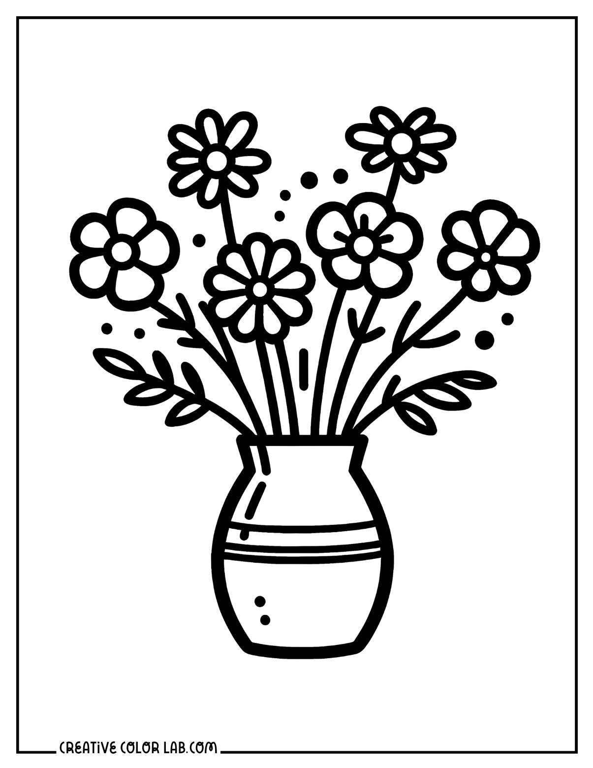 printable coloring pages for flowers