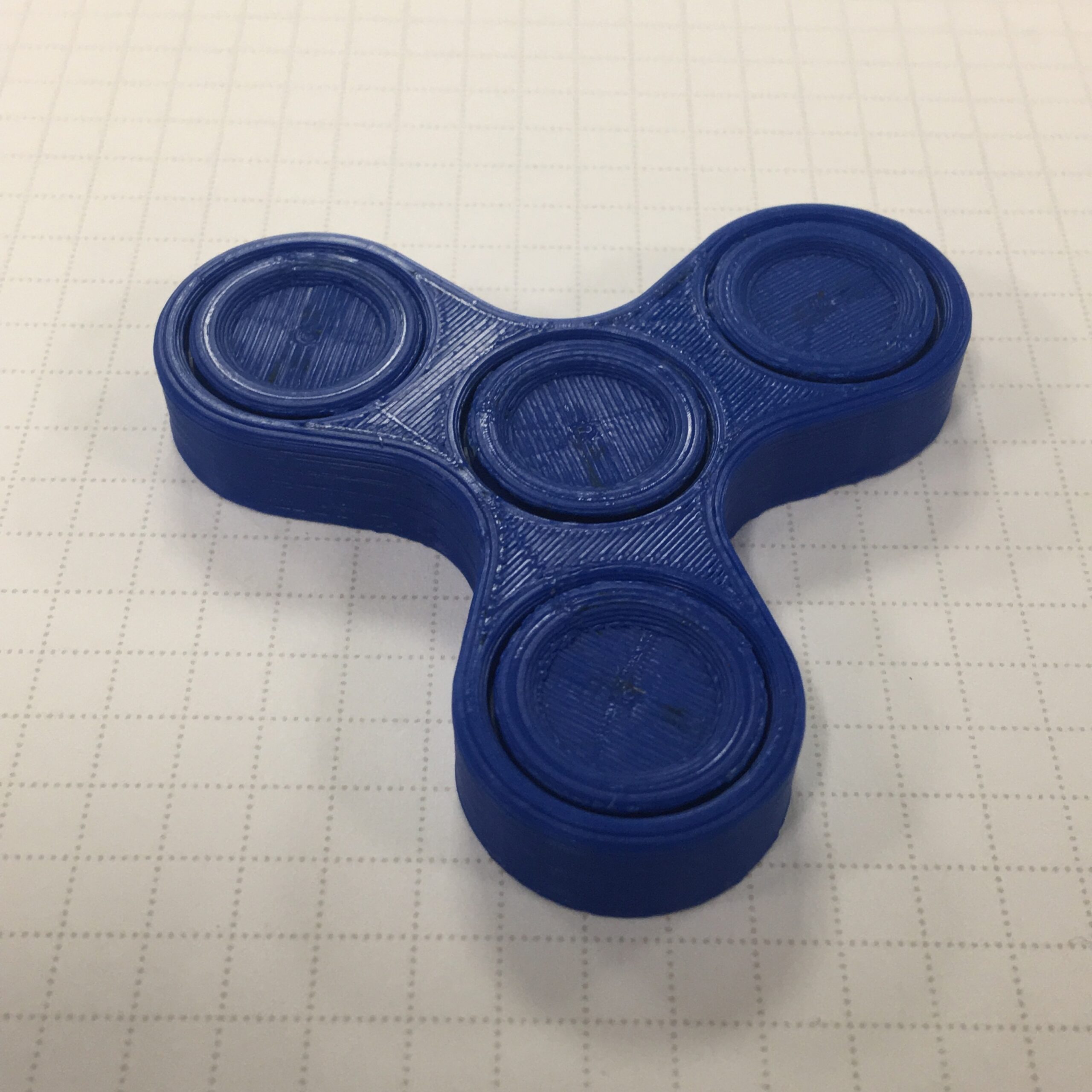 3D Printable Fidget Spinner One Piece Print No Bearings Required By Muzz64