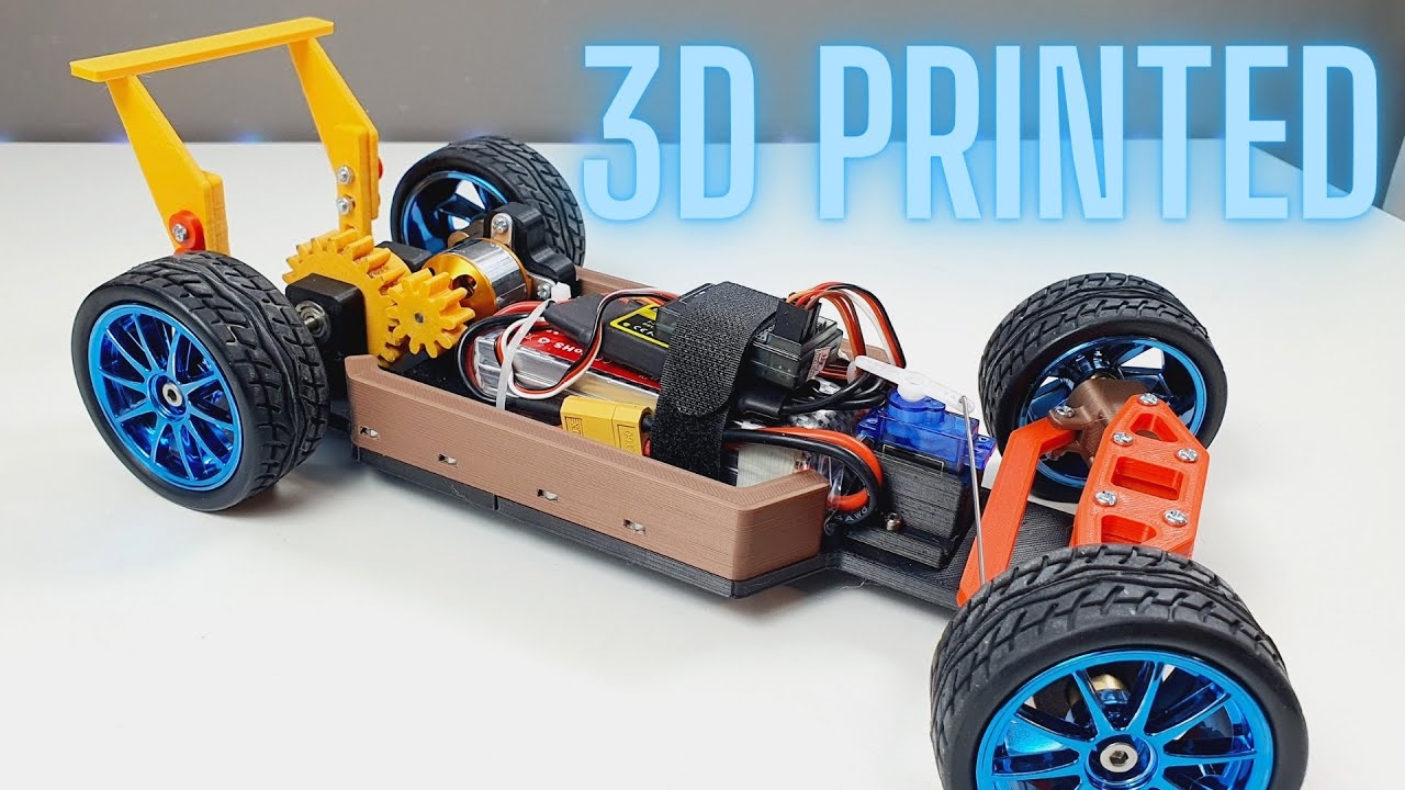 3D Printed RC Car Using Brushless Motor 9 Steps Instructables