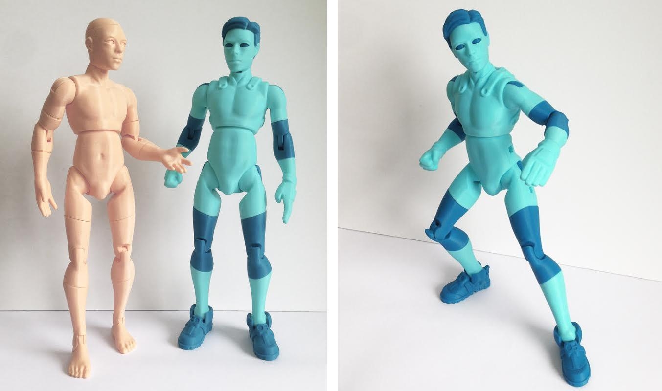 3DKitbash Unveils First Printed Models Of NiQ The Easily 3D Printable Alien Action Figure 3DPrint Additive Manufacturing Business