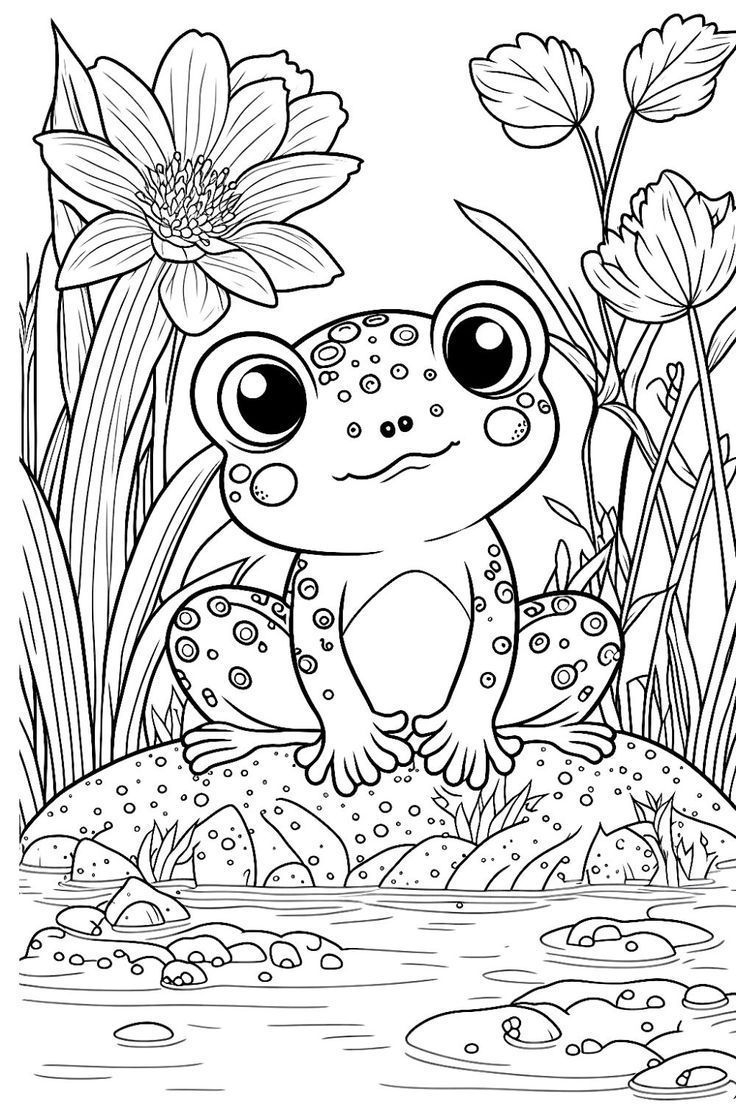 40 Unique Frog Coloring Pages For Adults And Kids Free Printable  40 Unique Frog Coloring Pages For Adults And Kids Free Printable