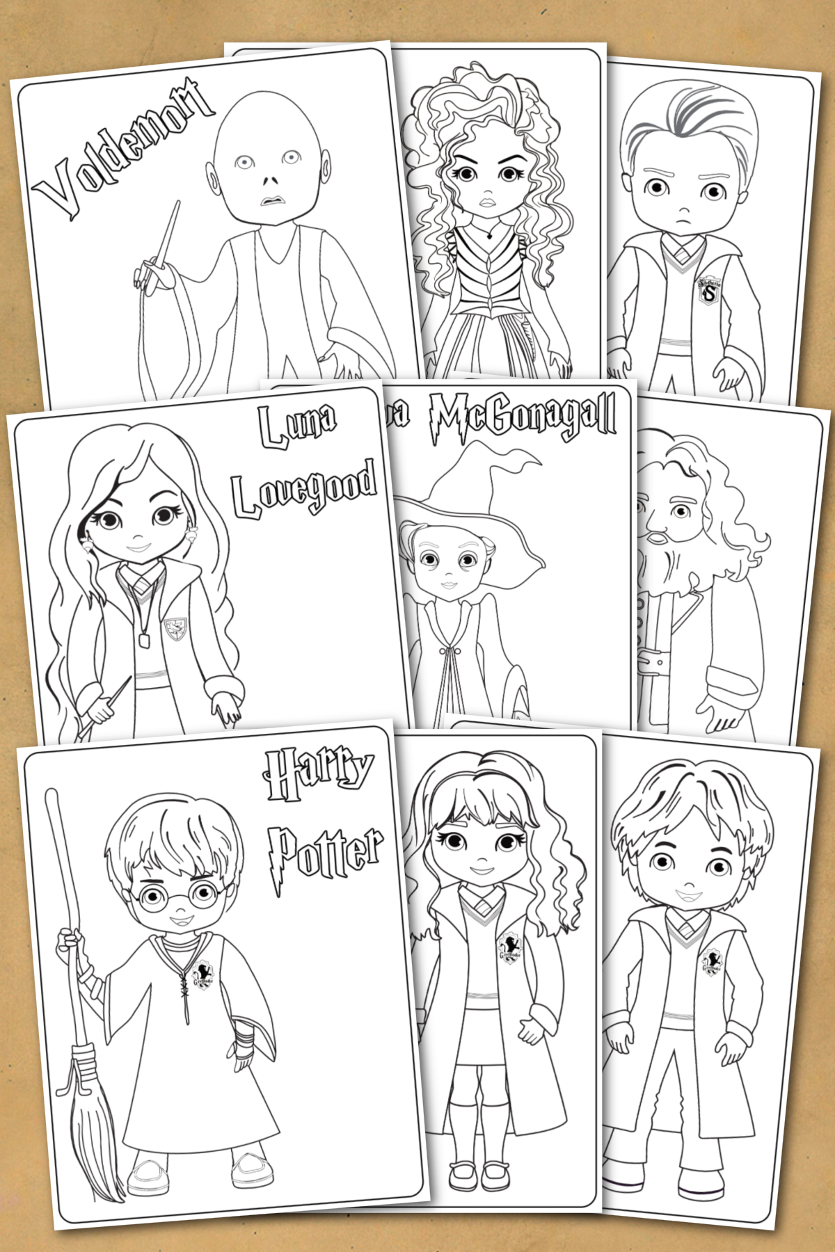 harry potter coloring printables