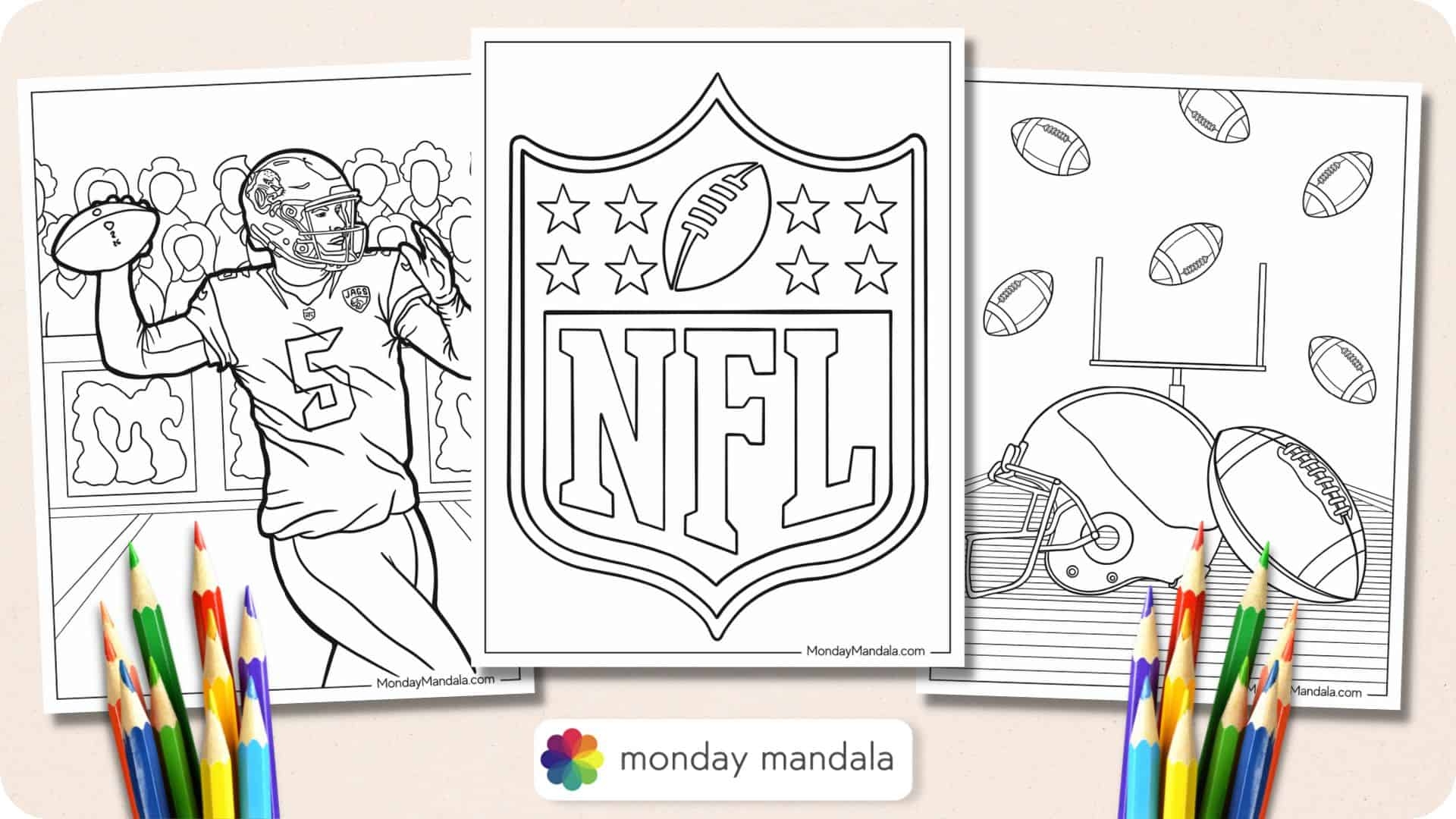 42 Football Coloring Pages Free PDF Printables  42 Football Coloring Pages Free PDF Printables
