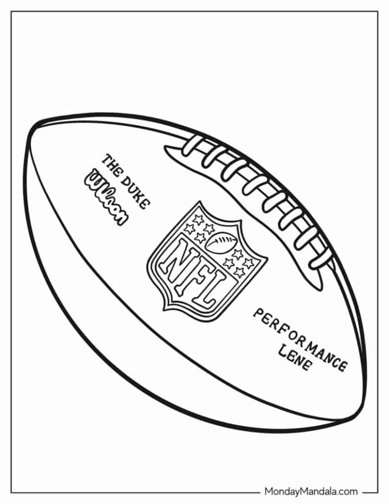 football coloring sheets printable