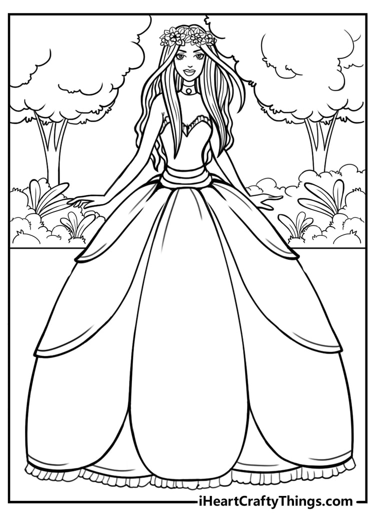princess coloring pages printable free