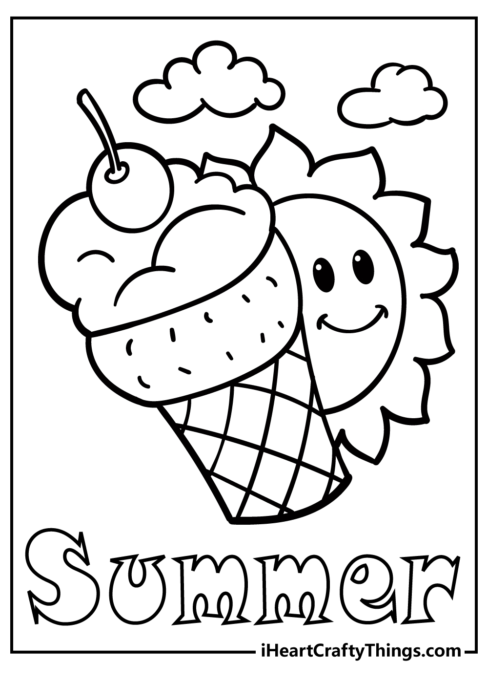 summer coloring printables summer coloring printables