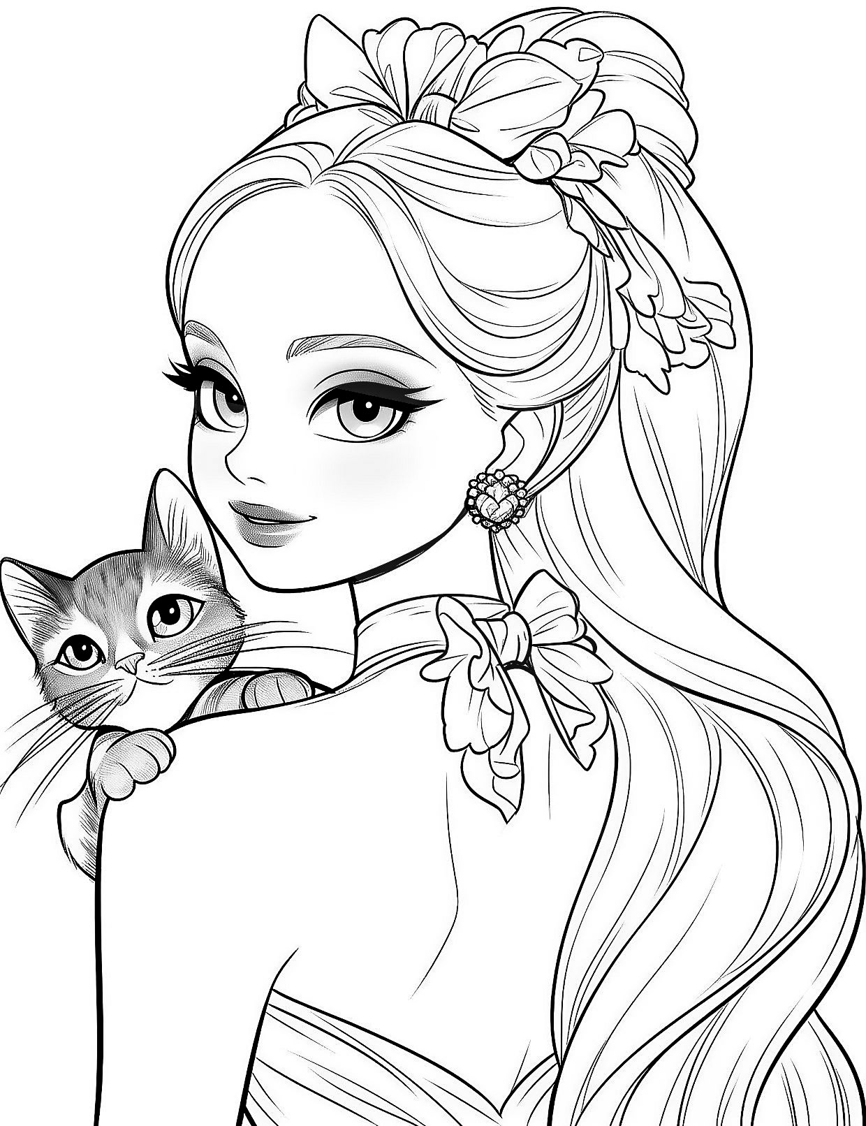 printable barbie coloring pages