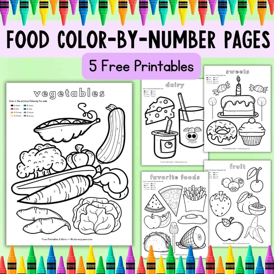 printable food coloring pages
