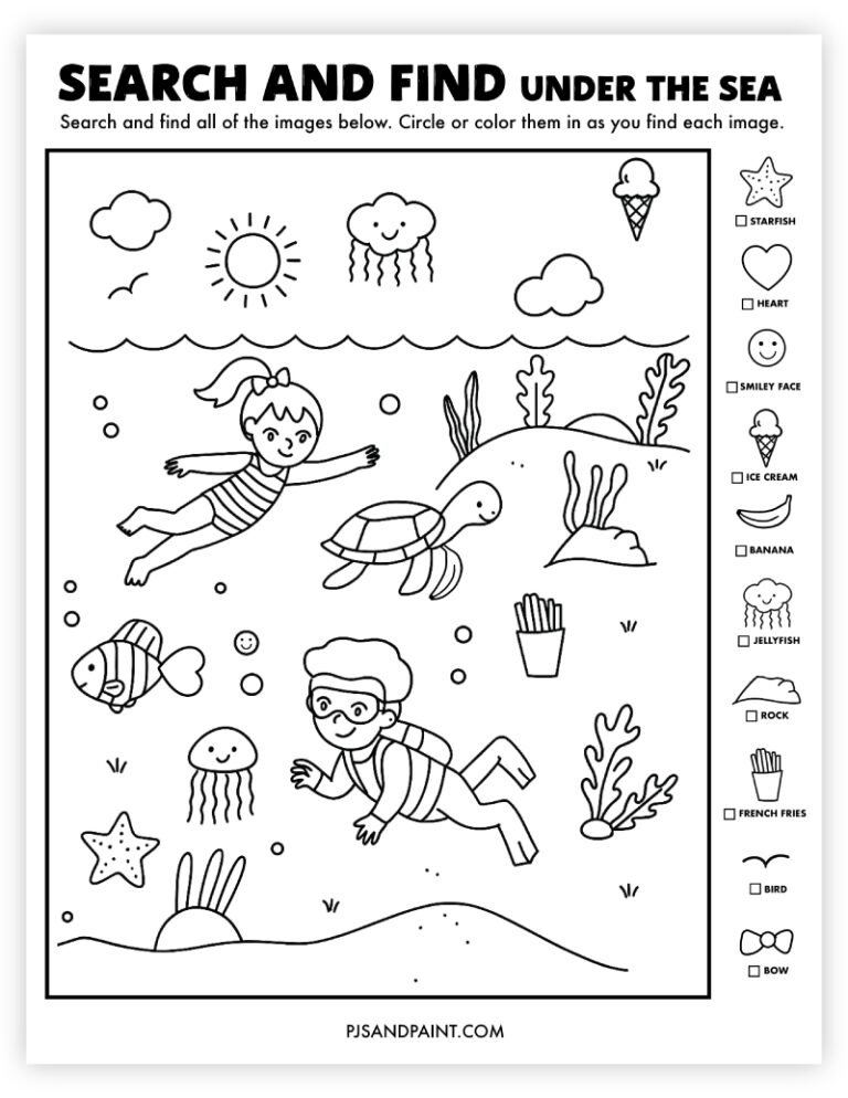 5 Free Printable Search And Find Activities Pjs And Paint