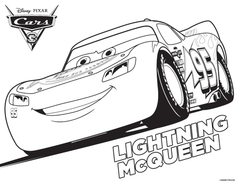 50 Pages Kid s Coloring Printable Pages Car s Lighting Mcqueen Friends Etsy