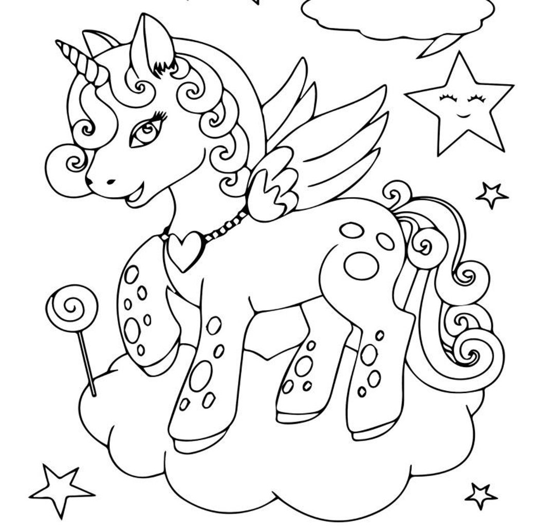 unicorn coloring pages printable free