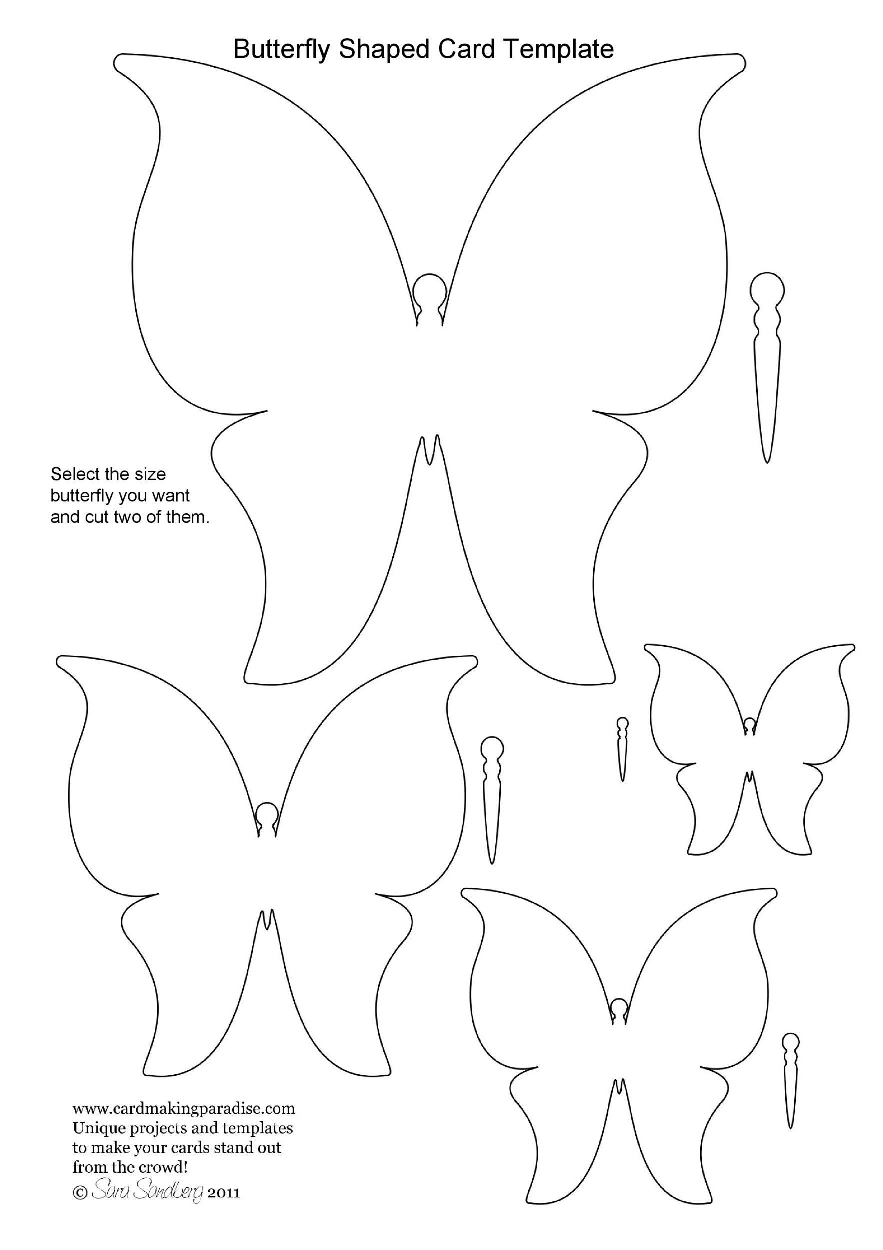 butterfly outline printable