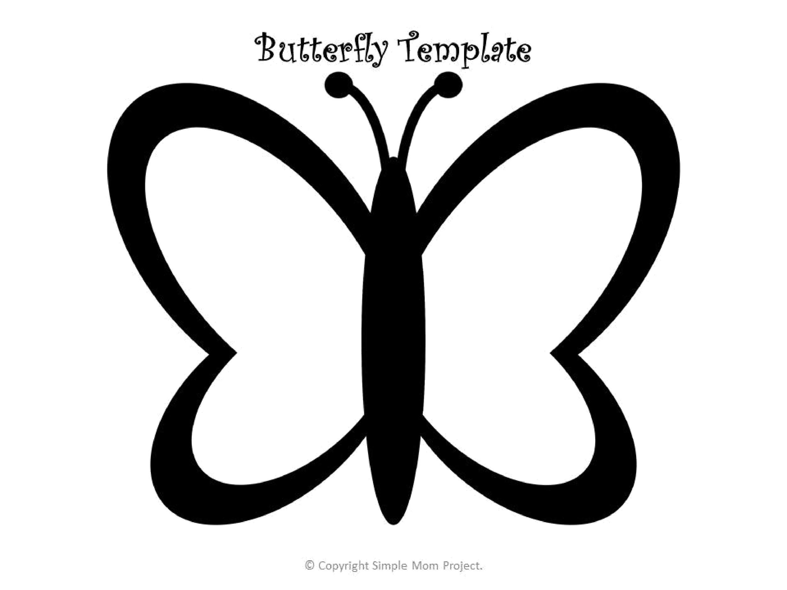 butterfly template printable