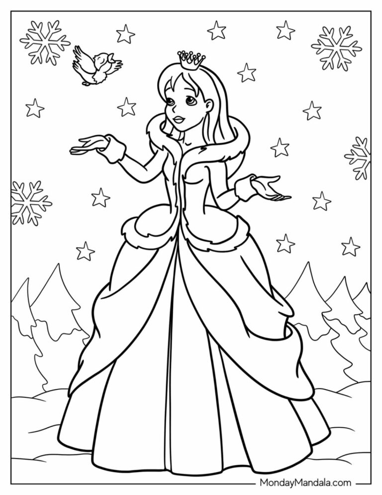 500 Princess Coloring Pages Free PDF Printables 