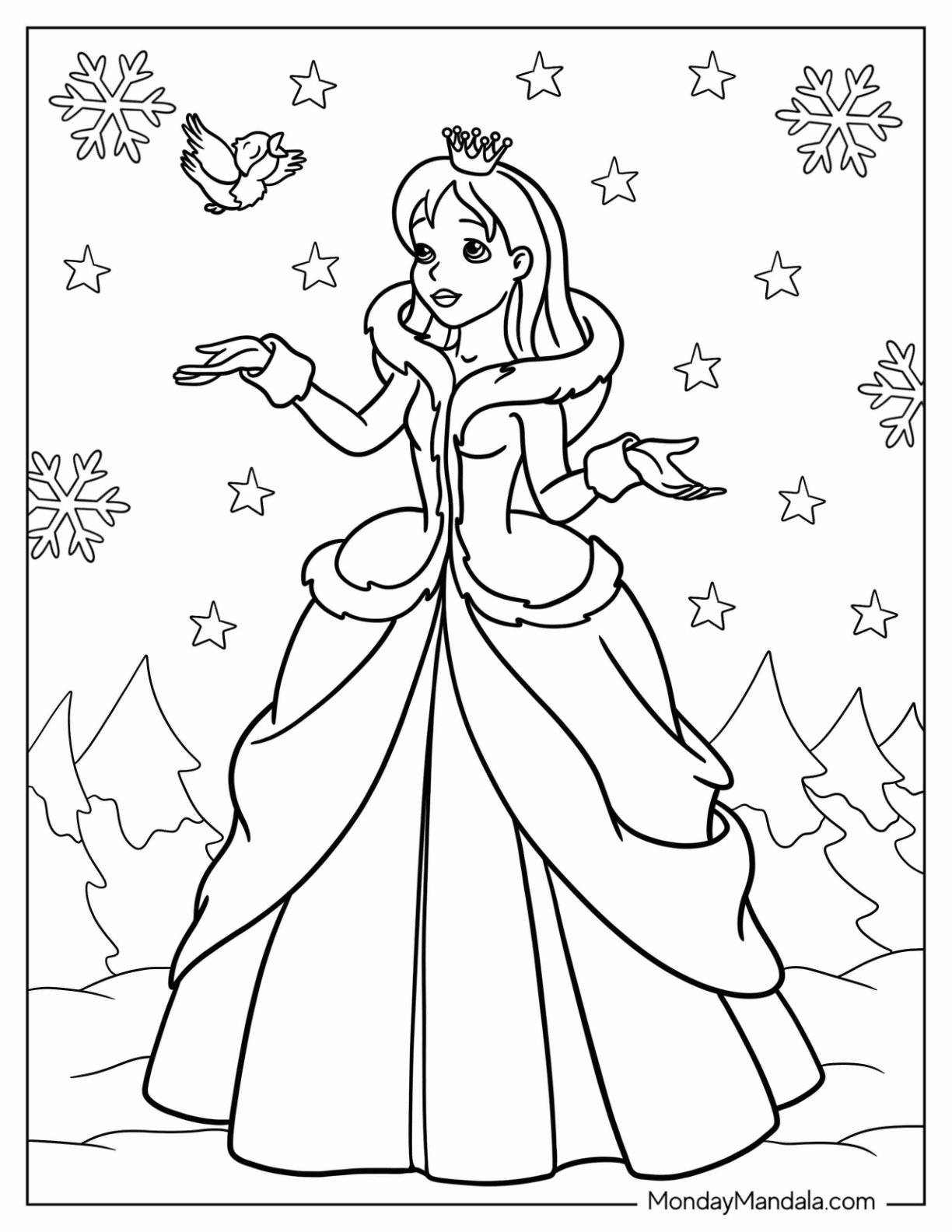 500 Princess Coloring Pages Free PDF Printables 