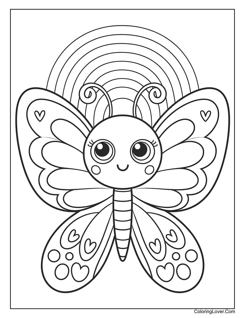 butterfly coloring book printable