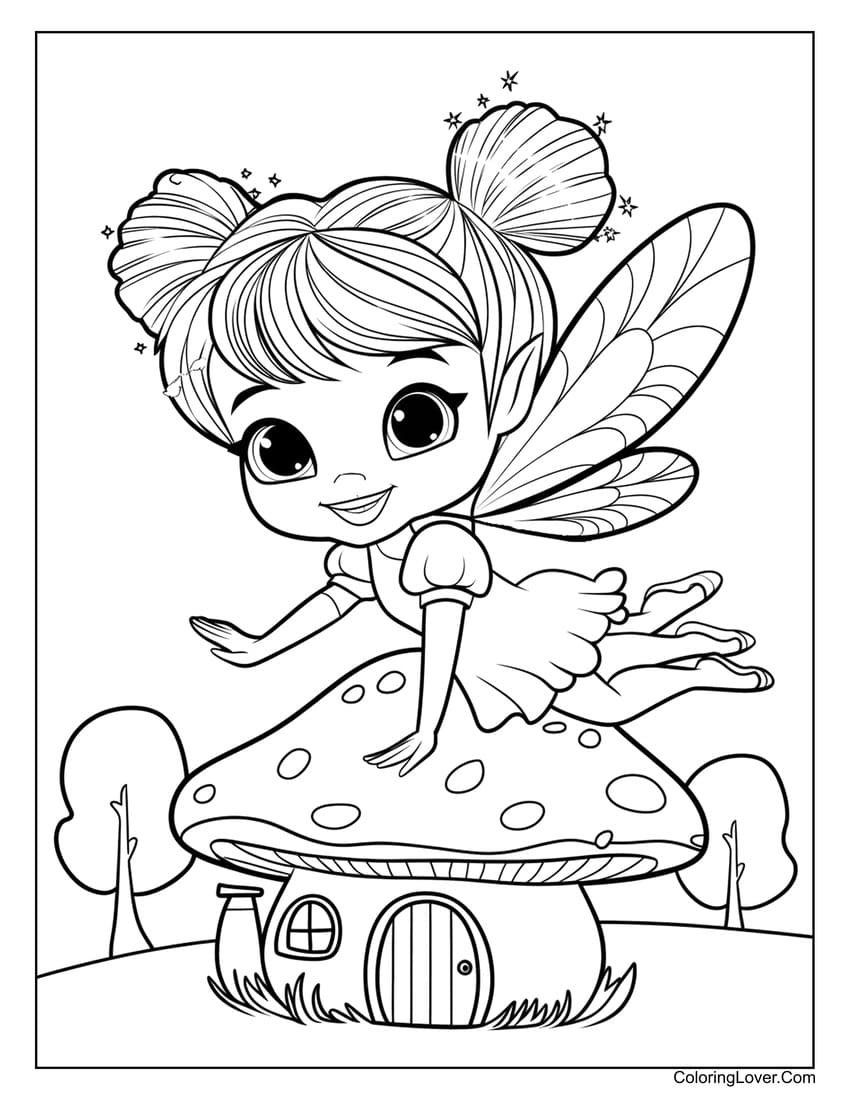 printable pictures of fairies to color