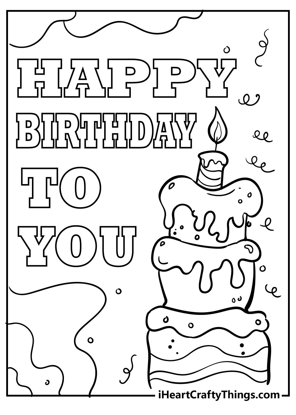 printable birthday coloring cards printable birthday coloring cards