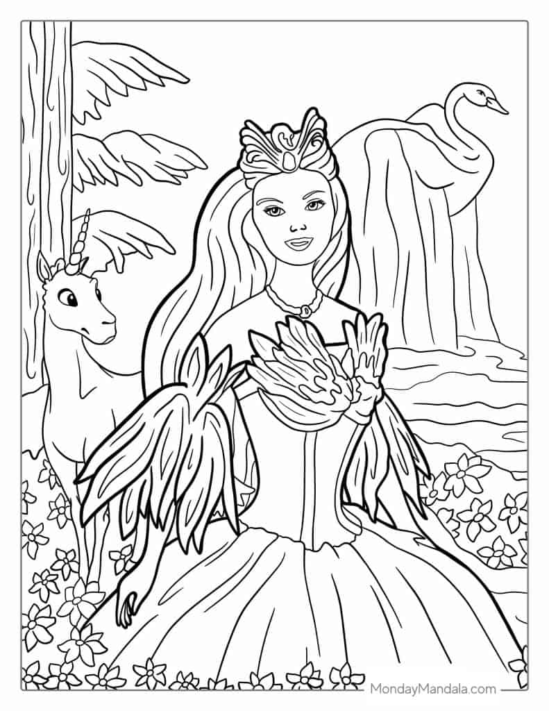 barbie coloring printables