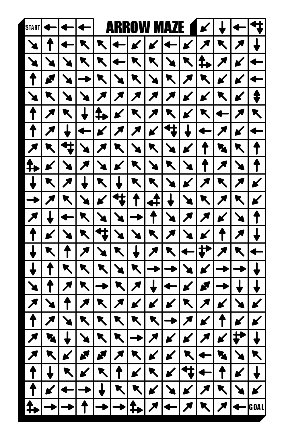 hard printable mazes