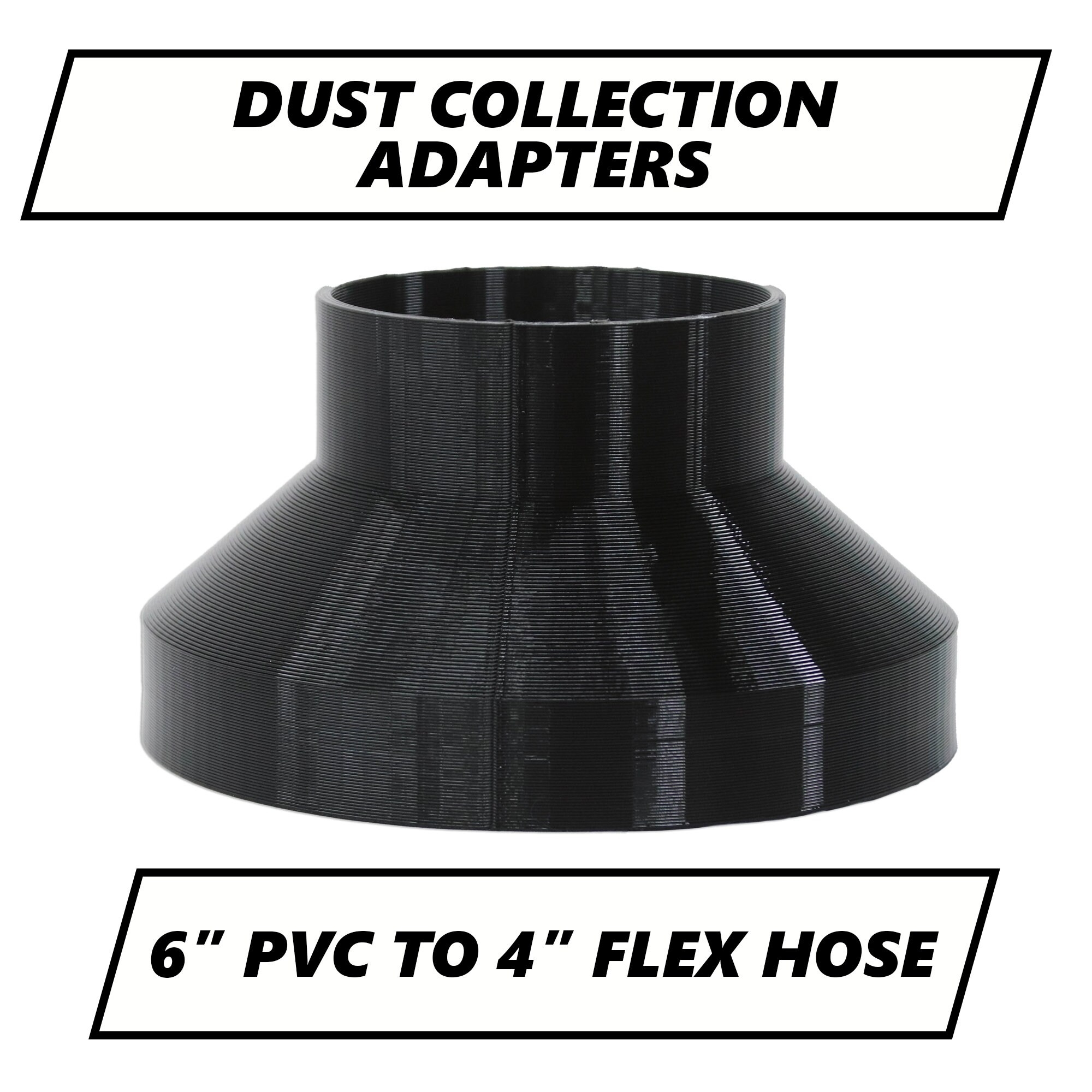6 PVC To 4 Flex Hose Dust Collection Adapter Etsy