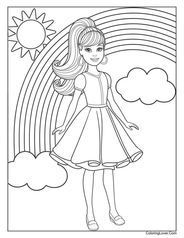66 Barbie Coloring Pages Free Printables For Girls