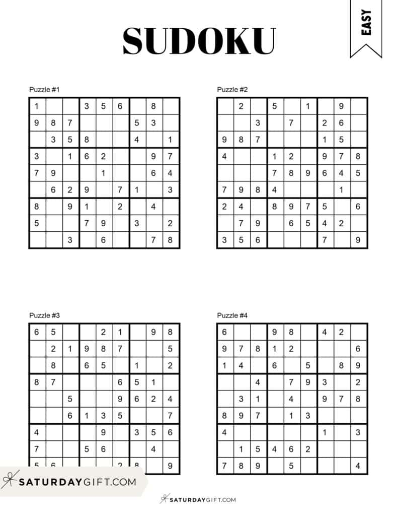 sudoku free printable kids
