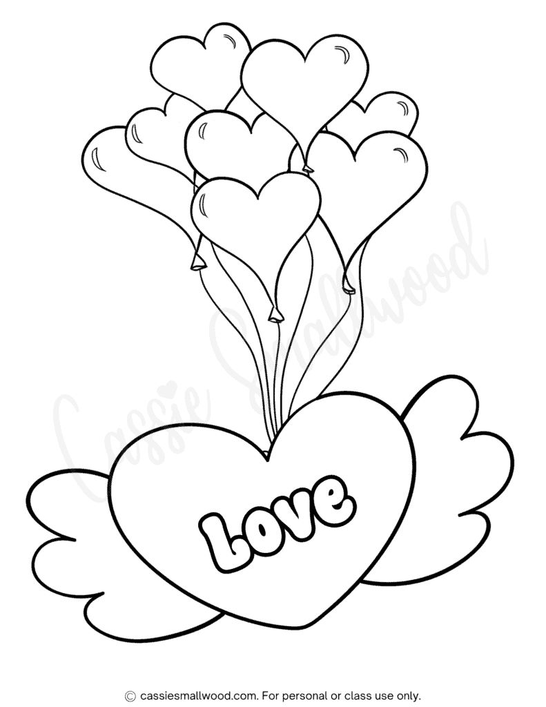 ADORABLE Heart Coloring Pages Cassie Smallwood ADORABLE Heart Coloring Pages Cassie Smallwood