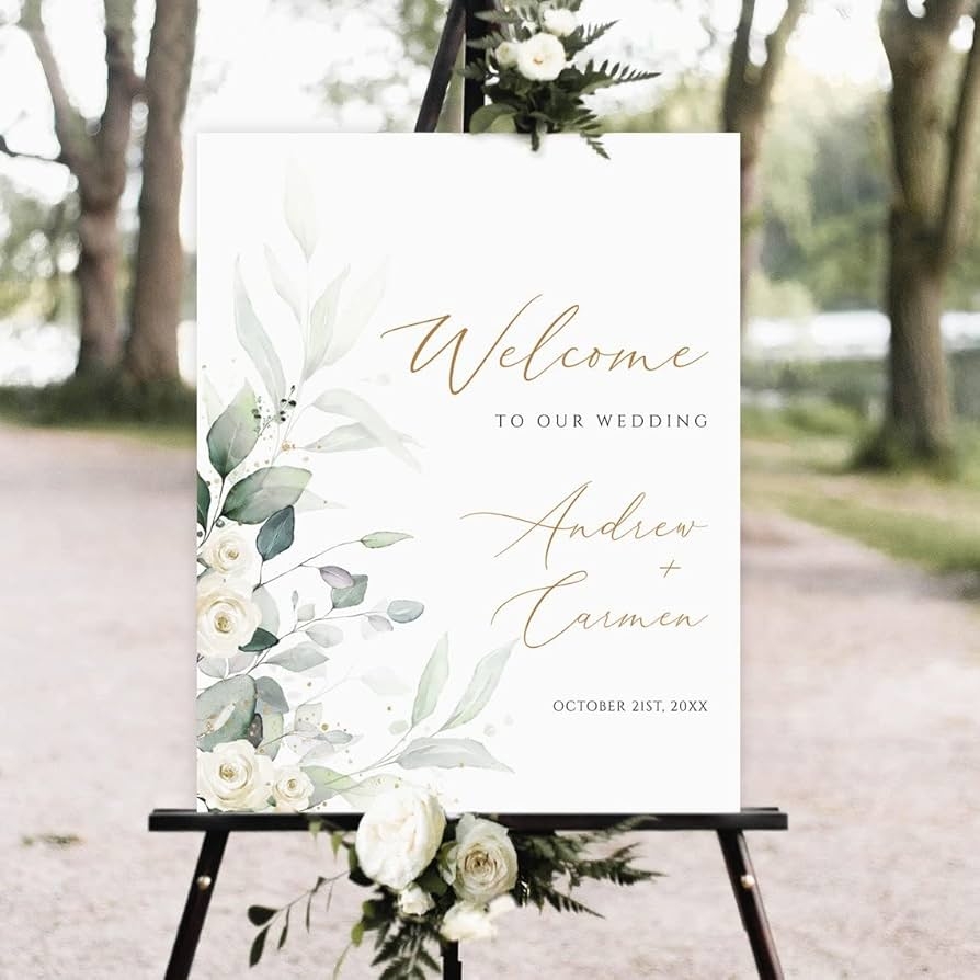 Amazon Generic Welcome To Our Wedding Sign Printable Wedding Welcome Sign 10 Patio Lawn Garden